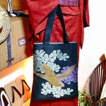 着物リメイク＊帯から作ったお稽古バッグ
