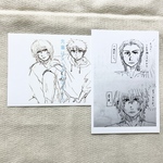 架空オリジナルまんが「センパイはメンタルホリック」　漫画風ポストカード　「センパイの素顔」　はがきサイズ