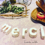 受注作成  ロゴアロマワックスバー merci