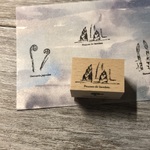 (春の味覚) たけのこ ナチュラルver. - Pousses de bambou Natural ver. - [ラバースタンプ]