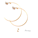 【金アレ対応】華奢♡チタンフープピアス1set(ゴールド)