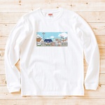 長袖Tシャツ『UFOアブダクション』男女兼用 ロンT 宇宙 SF