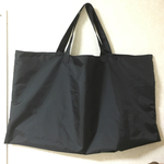お昼寝布団が入る撥水肩掛けバッグ   黒