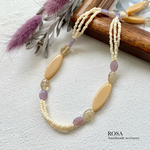 フランスビーズのアレンジビーズネックレス