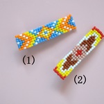 【オーダー】エスニック柄のヘアクリップ