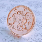 SALE🌺30mm 仔象と風船 シーリングスタンプ ヘッド ゾウ