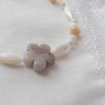 *安定感とリラックス レピドライトのflowerブレスレット