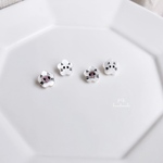 白猫/シャム猫× シェルのお花＊イヤリング
