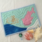 2017スケジュール帳 　女の子のジンベイザメ　ハワイアンキルト⑭