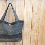 コンチョ付きデニムリメイクｔ－トBag