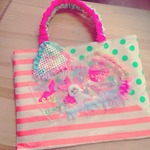♡レッスンバック♡ママバック♡let'splayうさぎ♡オレンジ×グリーン