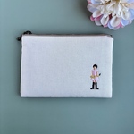 サックス(アルトサックス)｢楽器びと｣刺繍ポーチ