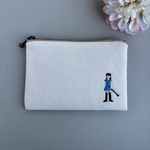 クラリネット｢楽器びと｣刺繍ポーチ