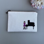 ピアノ[楽器びと]刺繍ポーチ