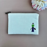 バイオリン｢楽器びと｣刺繍ポーチ