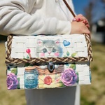 底鋲付き 大きめ ハンドバッグ カバン バッグ かごバッグ カゴバッグ ショルダーバッグ