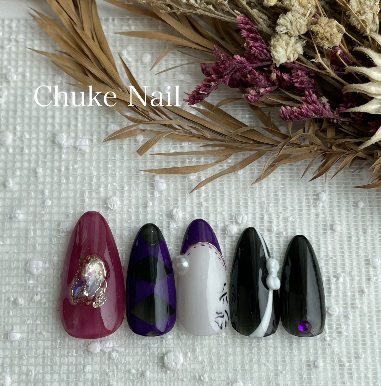 鳴狐 ブックカバー 富田江 イメージネイルチップ - CHUKE0930'S