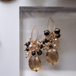 2pcs)3865)ビーズタッセル)tiger eye#5q
