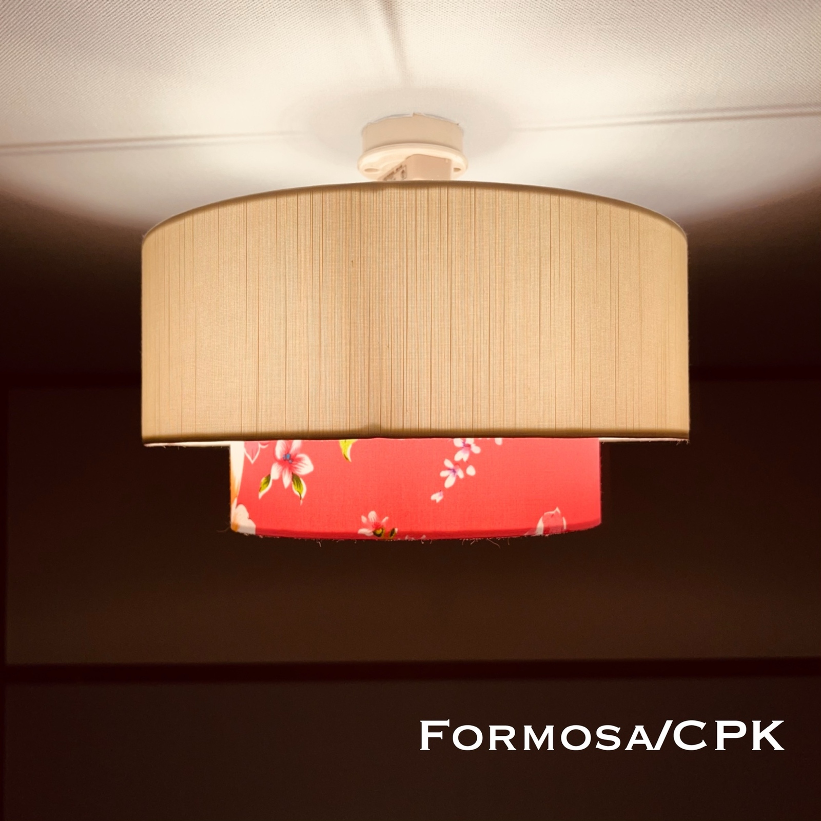 シーリングライト 照明 Formosa/CPK フォルモサ スラブ光沢生地 客家花布 ランプシェード E26ソケット LED レトロ ビンテージ 北欧 玄関 クローゼット 天井 インテリア【SALE】 5,219円