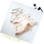 猫服🐈【オーダー】ナチュラルドットワンピ