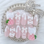 ♡ 作者ｲﾁｵｼ ♡  量産型   いちごみるく   ネイルチップ