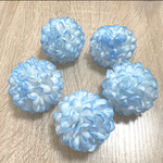 デイジーマム　マム　菊　ブルーマーブル　造花 アーティフィシャルフラワー　ハンドメイド 材料 素材　花材　パーツ
