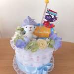 【4月限定】初節句★菖蒲の花おむつケーキ