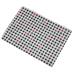 25cm✖️35cm ランチョンマット☆魚編🐟漢字 白