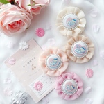 <パステル4色>両面 マタニティマーク　マタニティキーホルダー　マタニティロゼット　マタニティ 　母子手帳　プレママ お腹に赤ちゃんがいます マタニティーマーク 妊娠中