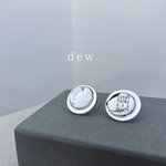 【 dew.シルバー 】デュー　ミラー　うるうる　つやつや　丸　ロゴ　シンプル　透明感　カジュアル　大人　かっこいい　オールイズウェル