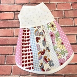 white  retro  strip  ノースリーブワンピース  Ｓ