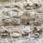 プチギフト 刺繍レースヘアピン2点セット/おしゃれ/かわいい/誕生日プレゼント