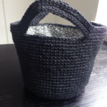 （Ｓ様オーダー品）麻ひもバッグ  内布付き