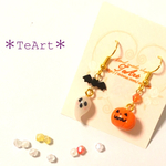 ハロウィンのピアス☆