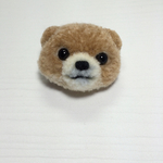 動物 ポンポンブローチ  元気をくれるポメラニアン