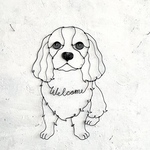 【値下げ】キャバリア（耳短、額ラインあり）のワイヤーアート◎愛犬を癒しのインテリア空間に