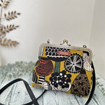 ハンドメイド　ガマ口　北欧風　北欧柄　ガマ口ポシェット　スマホポシェット　ショルダーバック　ポシェット　花柄　母の日　プレゼント