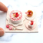 【Lu*******さま専用】🌼イチゴのフラワーケーキのセット🌼