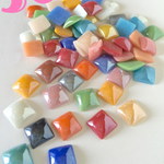 磁器 四角カボションMIX50個