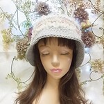 初春 初秋 帽子 バケットハット　編み込み #minne_new
