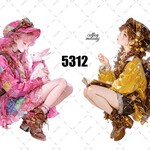 original sticker « no.5312 »     //     人物ステッカー オリジナルステッカー オリジナル人物ステッカー ステッカー cotton melody ミニステッカー