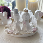 ［受注制作］小さな天使のウェディング人形　結婚祝い　ウェルカムスペース　永遠の愛　誓い　名入りサービス　ギフトラッピング無料