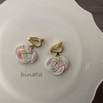 パステルカラーの水引イヤリング/ピアス/マスクチャーム