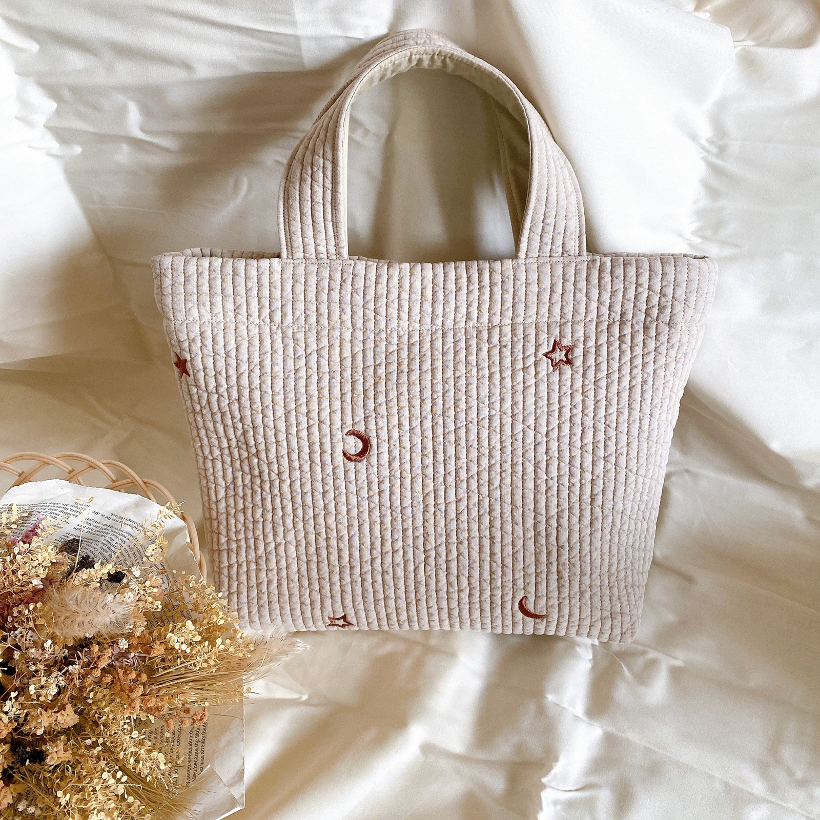 くう　♡キルティング　ファスナーバッグ　ハンドメイド キルティングバッグの人気通販 | minne byGMOペパボ 国内最大級