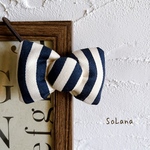 がま口屋が作るリボンゴム◇ストライプ◇ヘアゴム◇お揃い