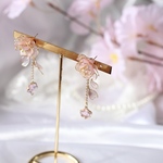 桜　八重桜　イヤリング　ピアス　サクラ　
