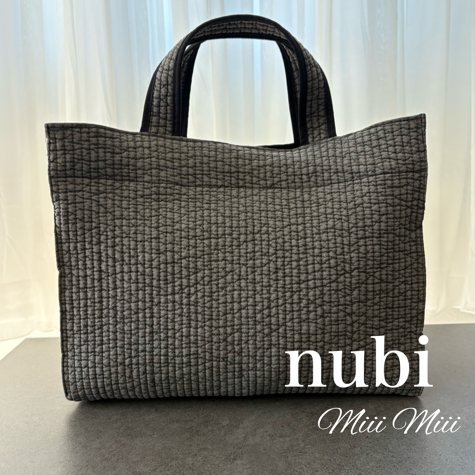 nubi ヌビバッグ パール付き ヌビ トートバッグ イブル ブラック