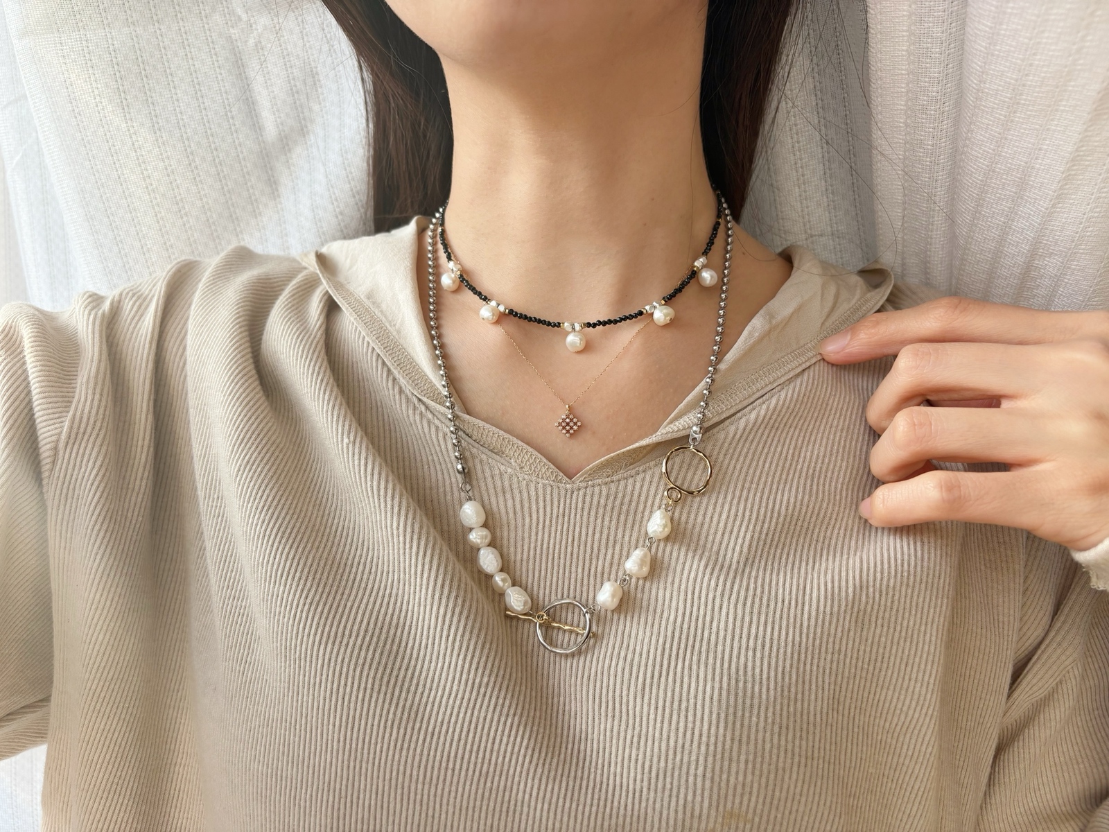 選べるサイズ！14kgf ジルコニアのスタッズピアス（両耳）3mm
