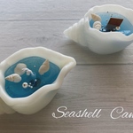 海の音キャンドル♪貝殻ジェルキャンドル