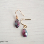 14kgf ルビーinゾイサイト  ピアス